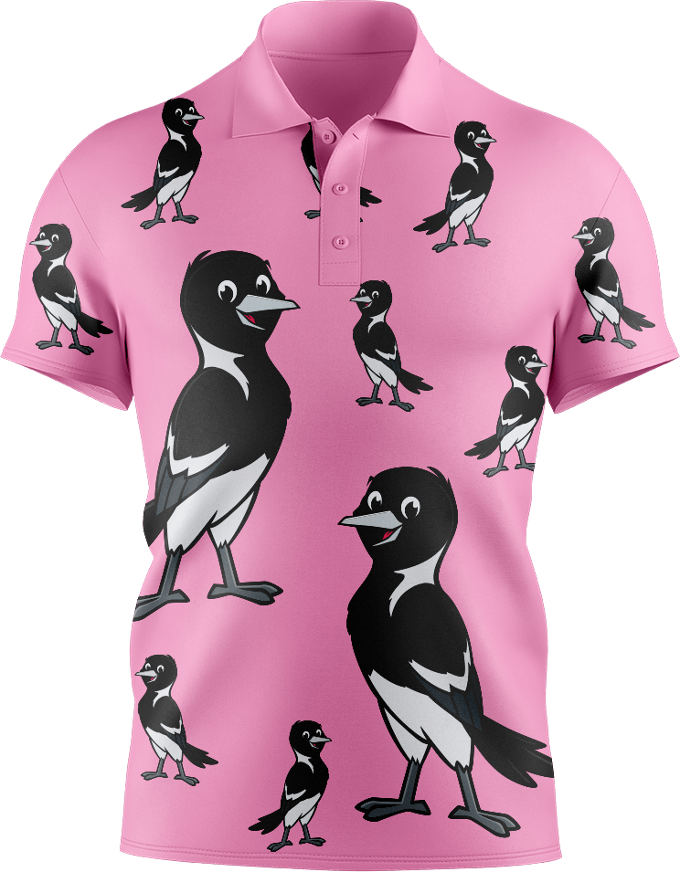 Magic Magpie Men's Short Sleeve Polo - fungear.com.au