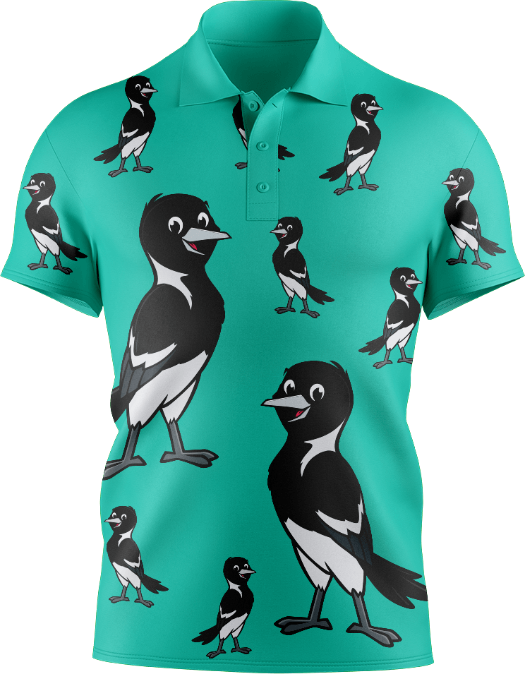 Magic Magpie Men's Short Sleeve Polo