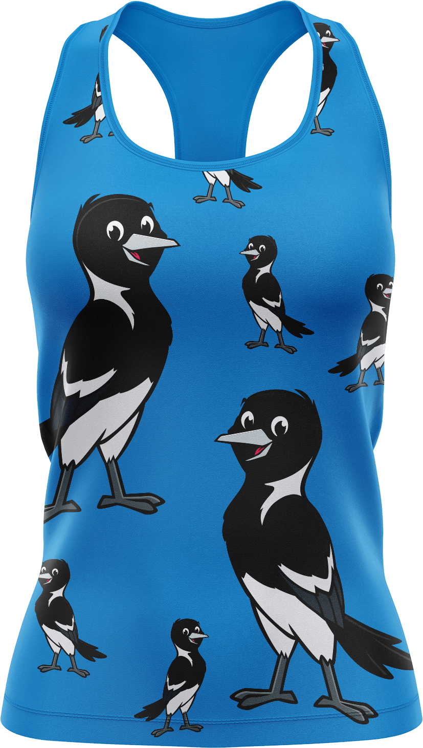 Magic Magpie Singlets - fungear.com.au