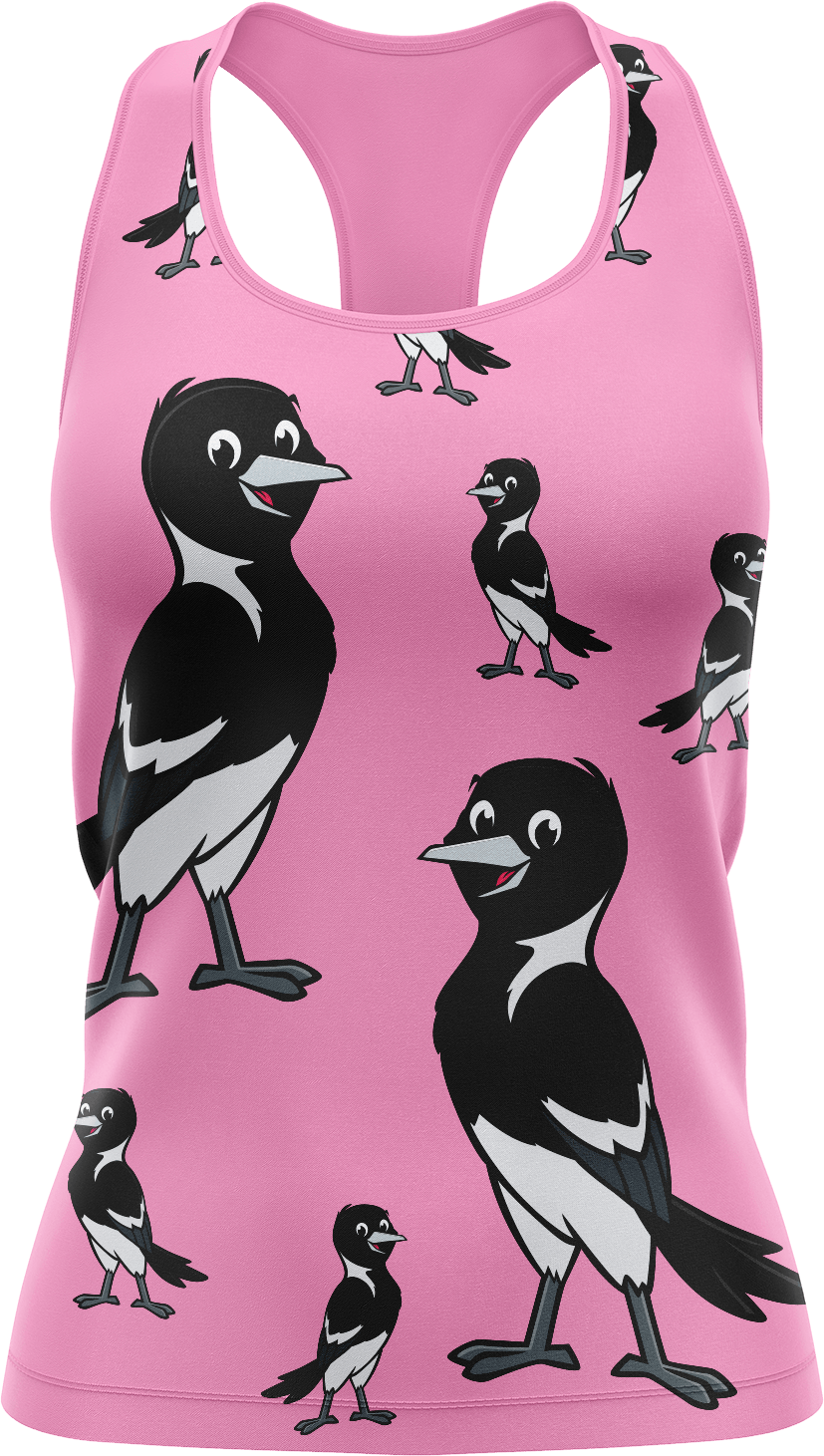 Magic Magpie Singlets - fungear.com.au