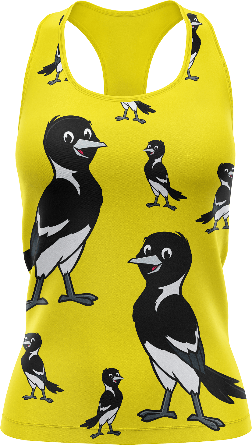 Magic Magpie Singlets - fungear.com.au