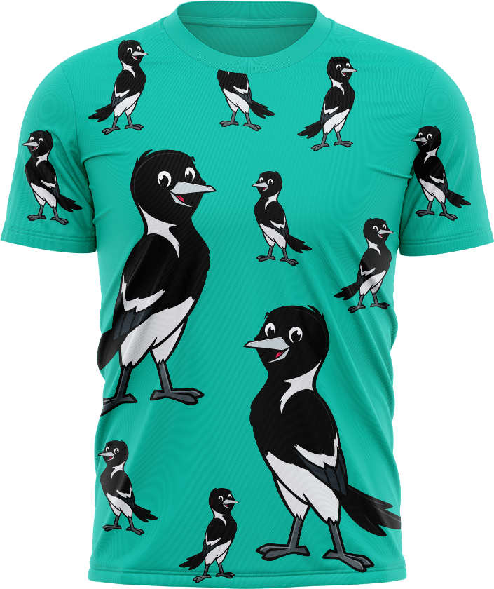 Magic Magpie T shirts - fungear.com.au