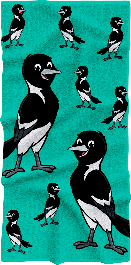 Magic Magpie Towels - fungear.com.au