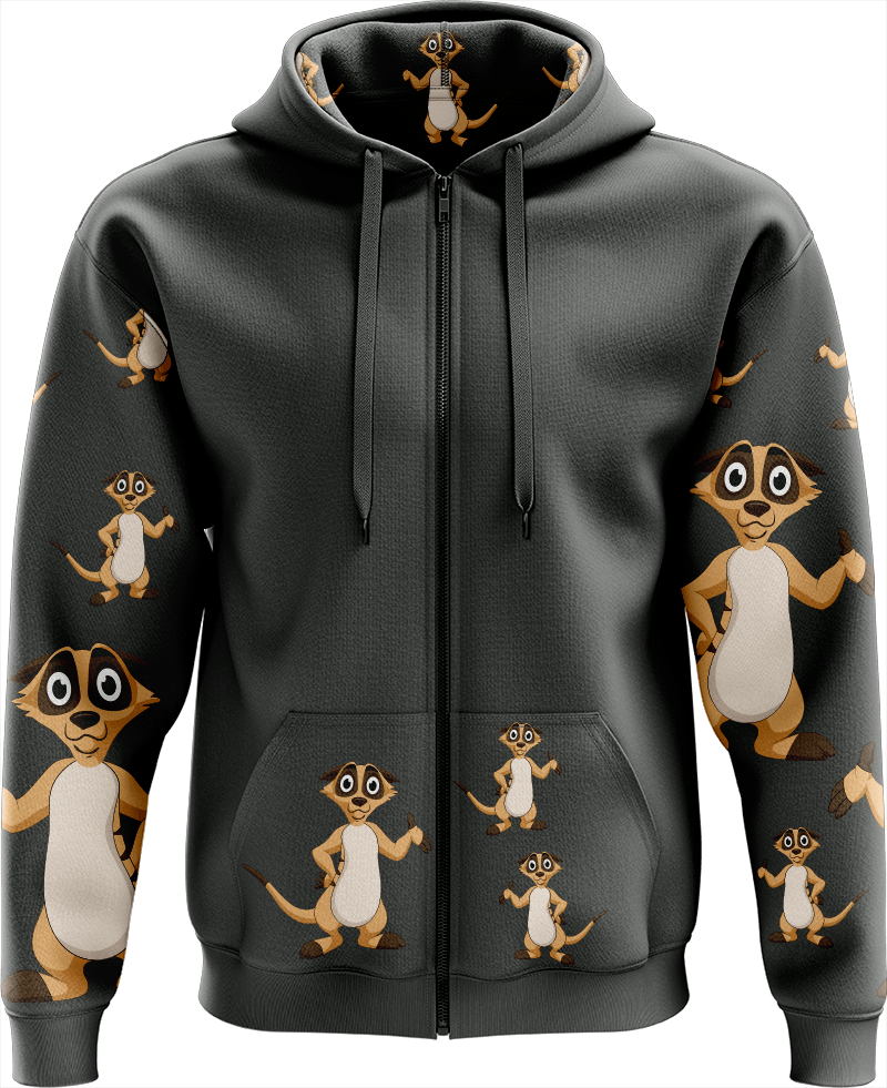 Magnifique Meerekat Full Zip Hoodies Jacket - fungear.com.au