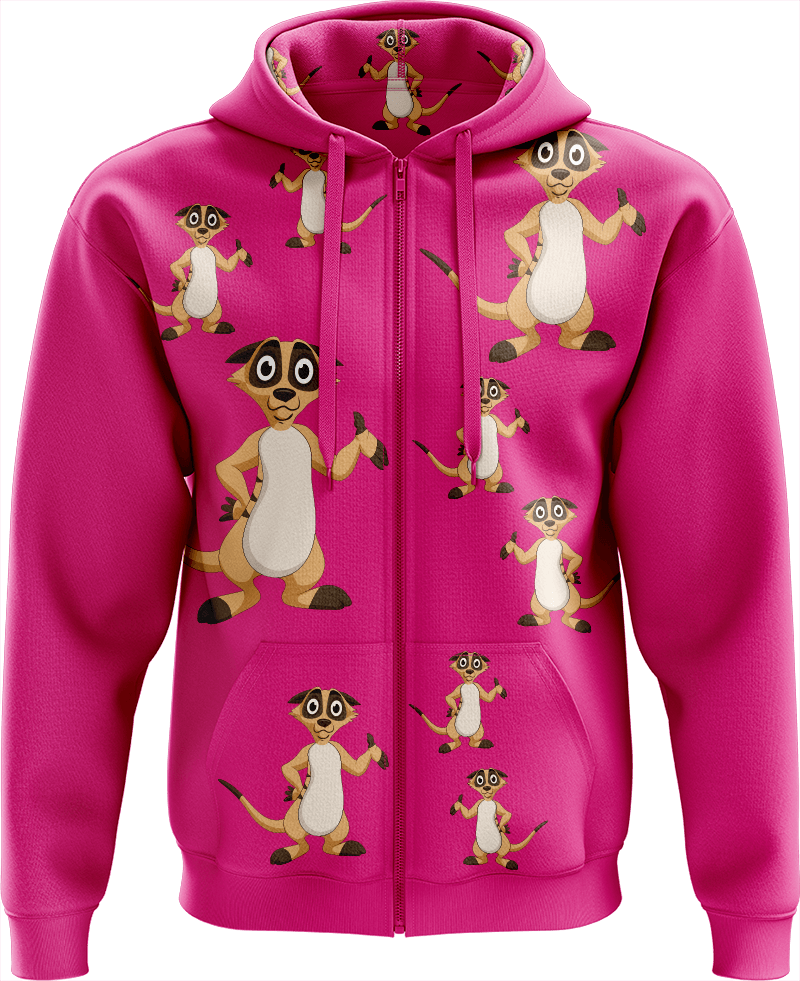 Magnifique Meerekat Full Zip Hoodies Jacket - fungear.com.au