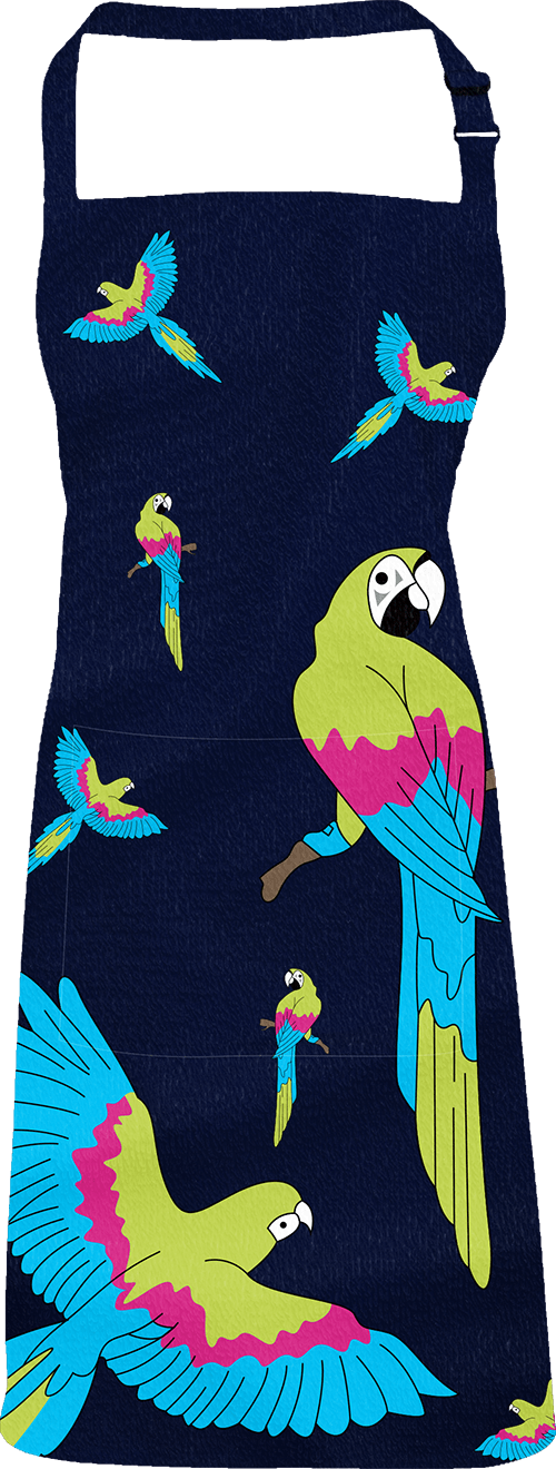 Majestic Macaw Apron - fungear.com.au
