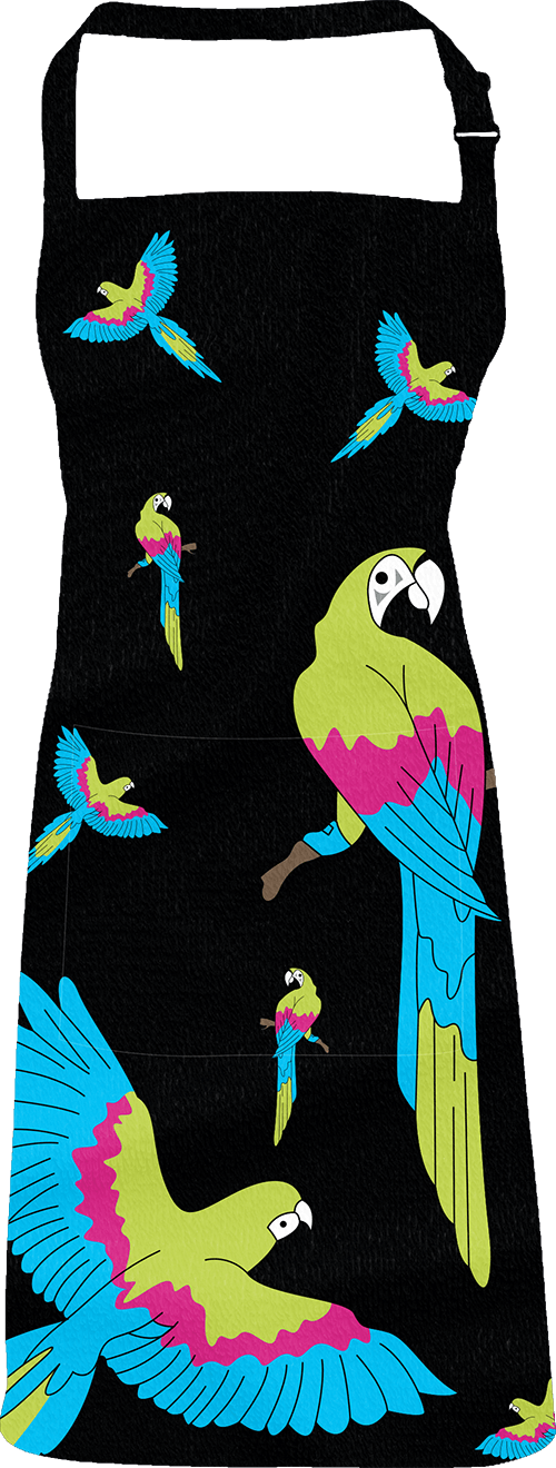 Majestic Macaw Apron - fungear.com.au