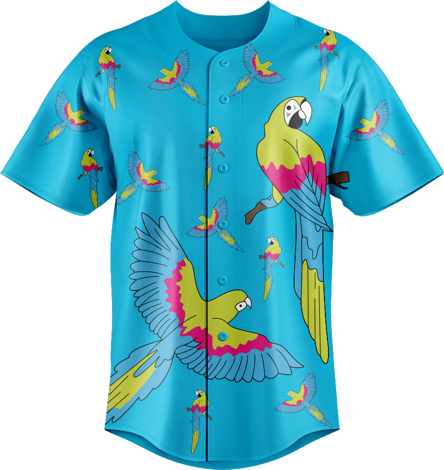 Majestic Macaw Baseball Jerseys - fungear.com.au