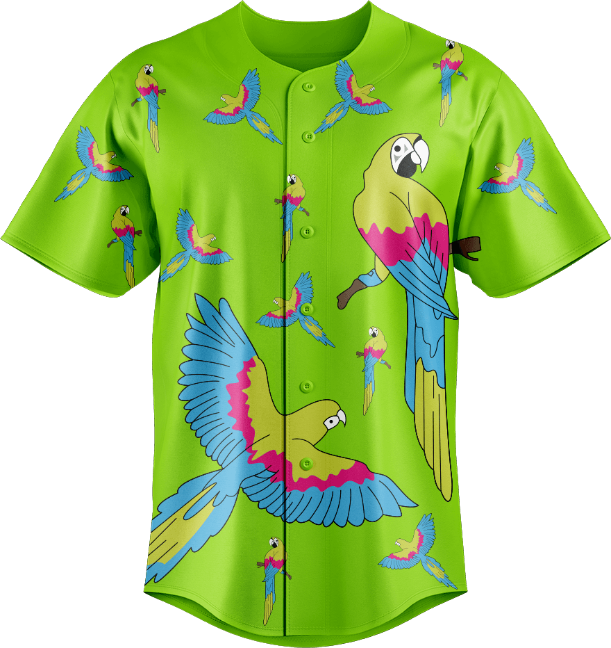 Majestic Macaw Baseball Jerseys - fungear.com.au