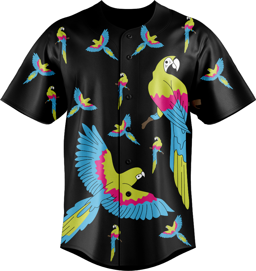 Majestic Macaw Baseball Jerseys - fungear.com.au