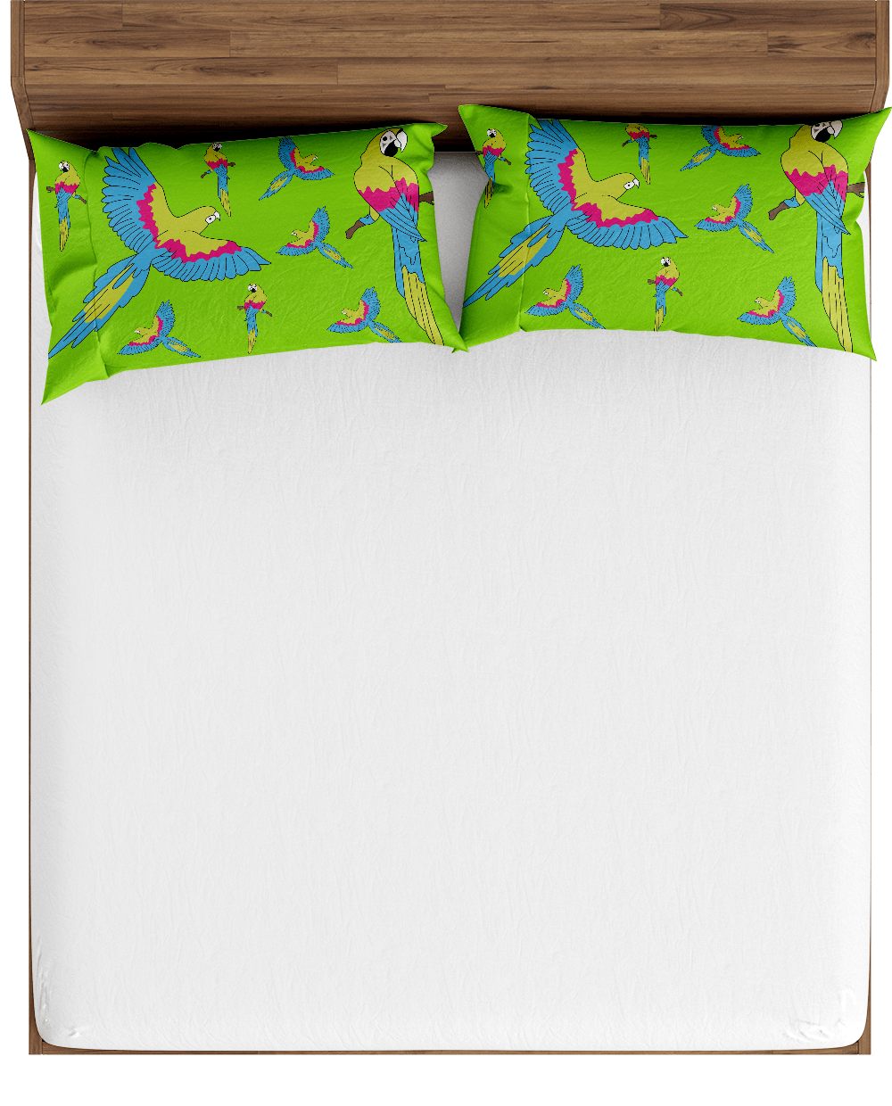 Majestic Macaw Bed Pillows - fungear.com.au
