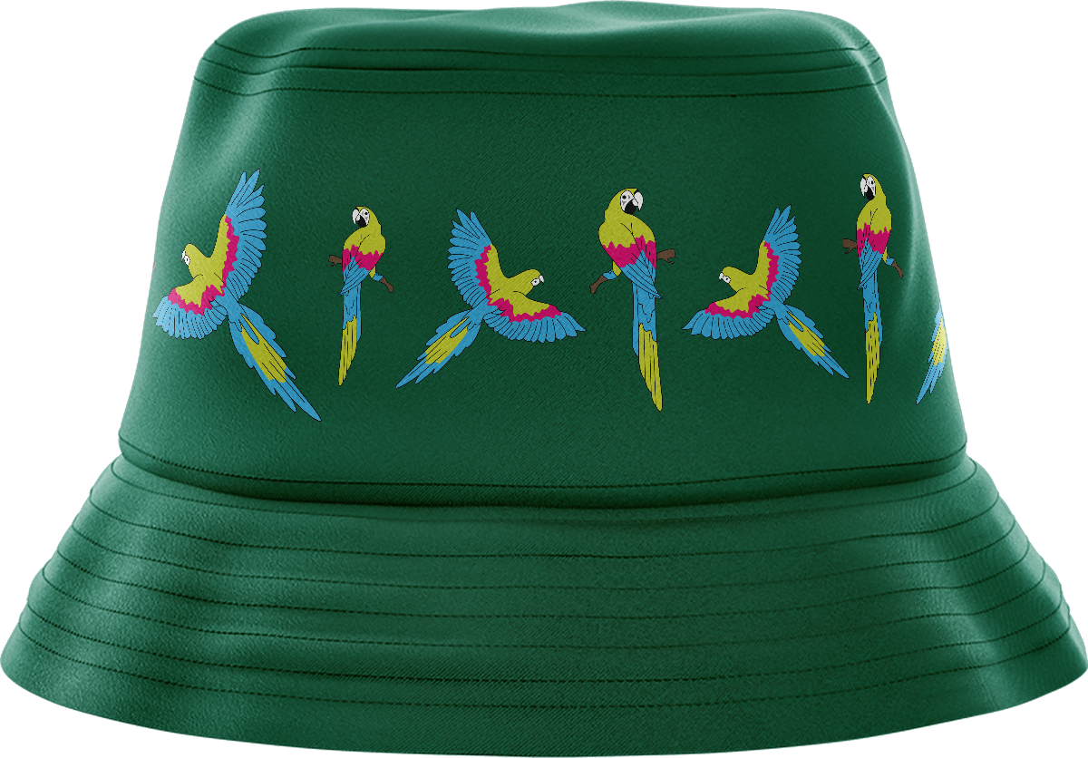 Majestic Macaw Bucket Hat - fungear.com.au