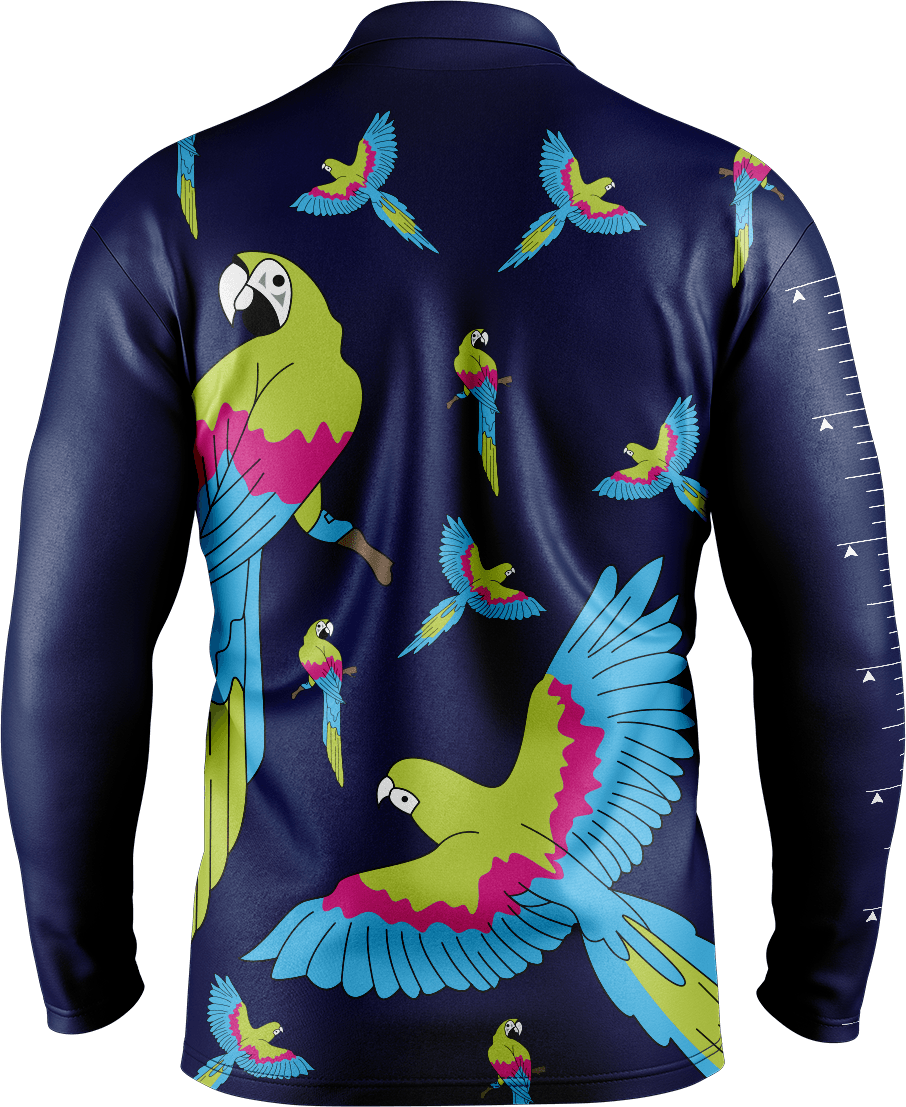 Majestic Macaw Fishing Shirts - fungear.com.au