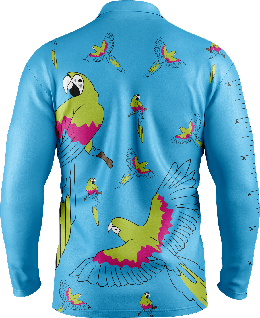 Majestic Macaw Fishing Shirts - fungear.com.au