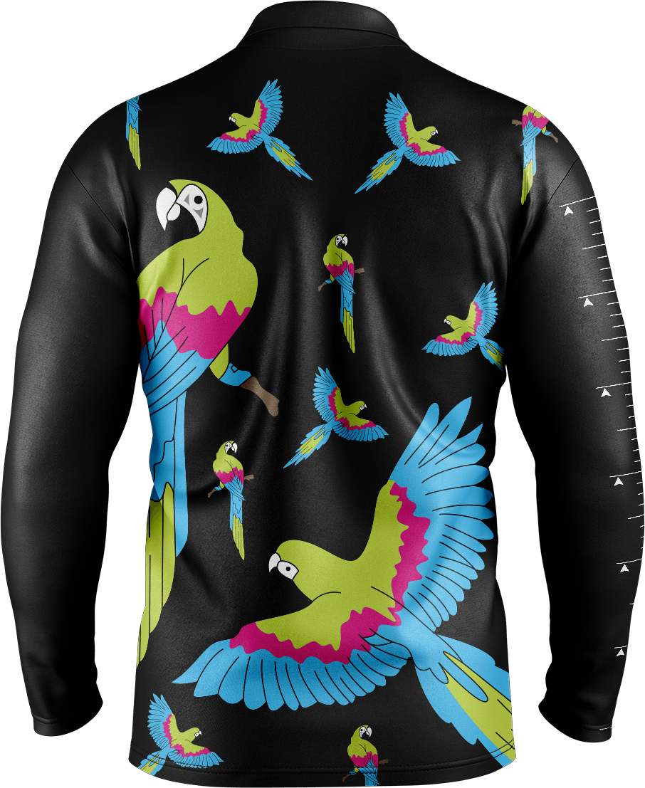 Majestic Macaw Fishing Shirts - fungear.com.au