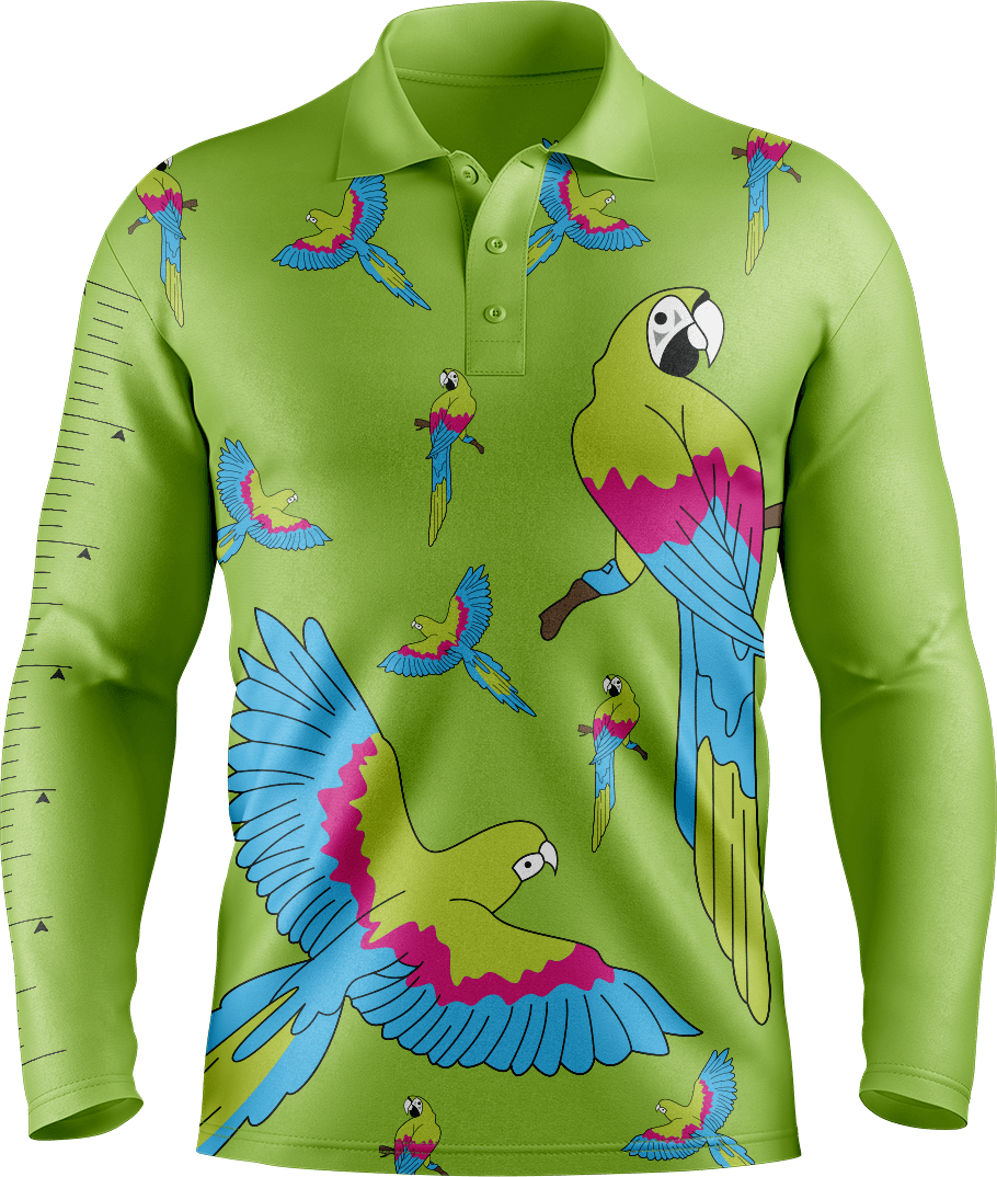 Majestic Macaw Fishing Shirts - fungear.com.au