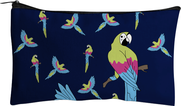 Majestic Macaw Jumbo Pencil Case - fungear.com.au