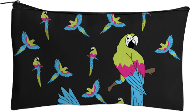 Majestic Macaw Jumbo Pencil Case - fungear.com.au