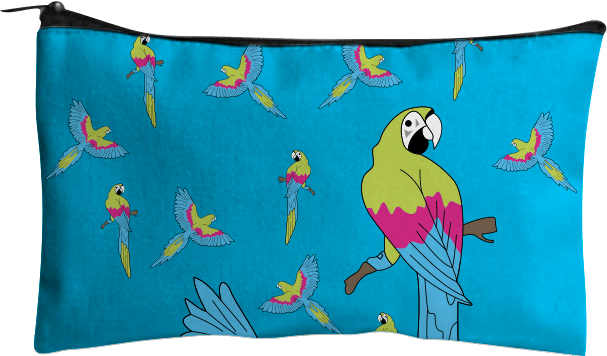 Majestic Macaw Jumbo Pencil Case - fungear.com.au