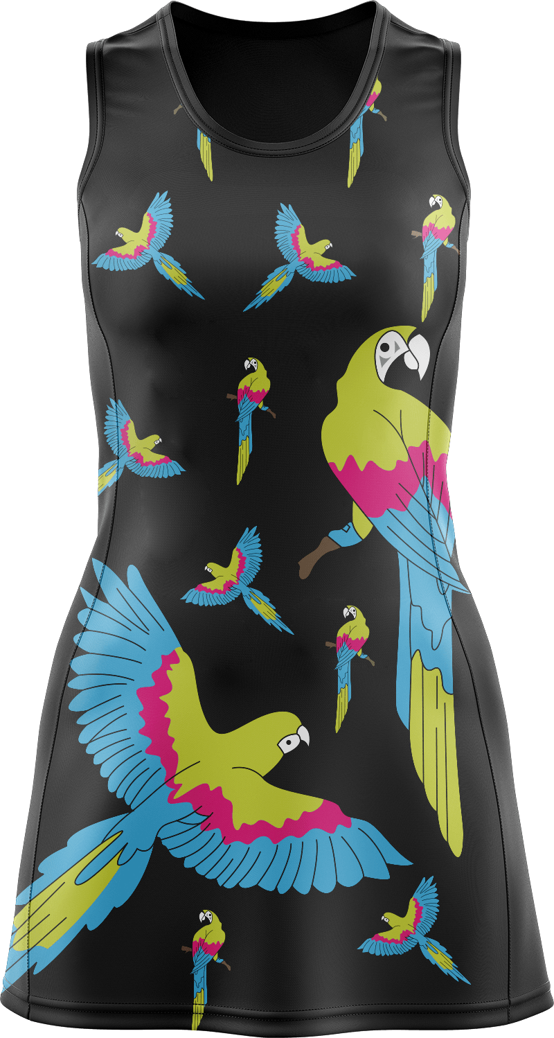 Majestic Macaw Ladies Mini Dress - fungear.com.au