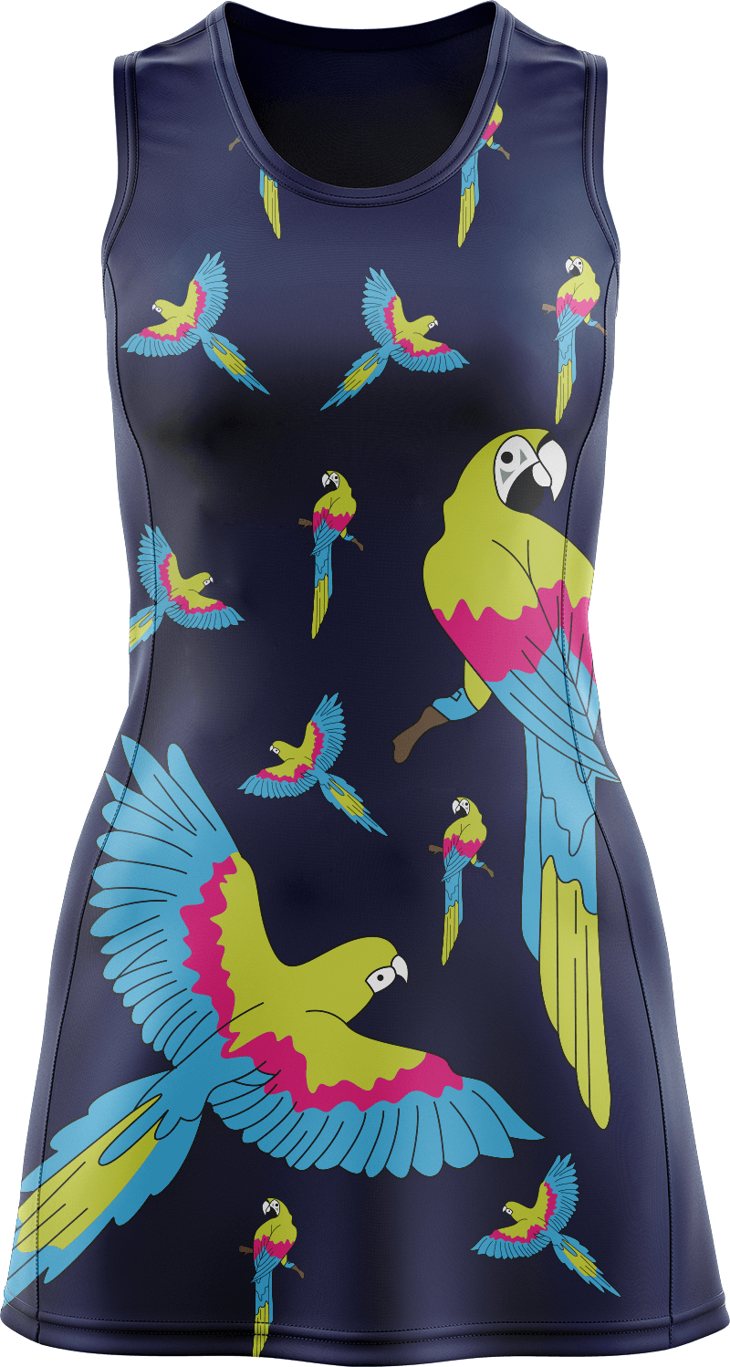 Majestic Macaw Ladies Mini Dress - fungear.com.au