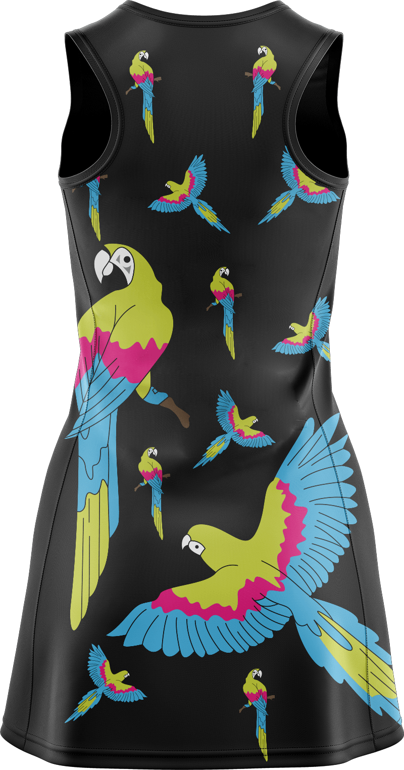 Majestic Macaw Ladies Mini Dress - fungear.com.au