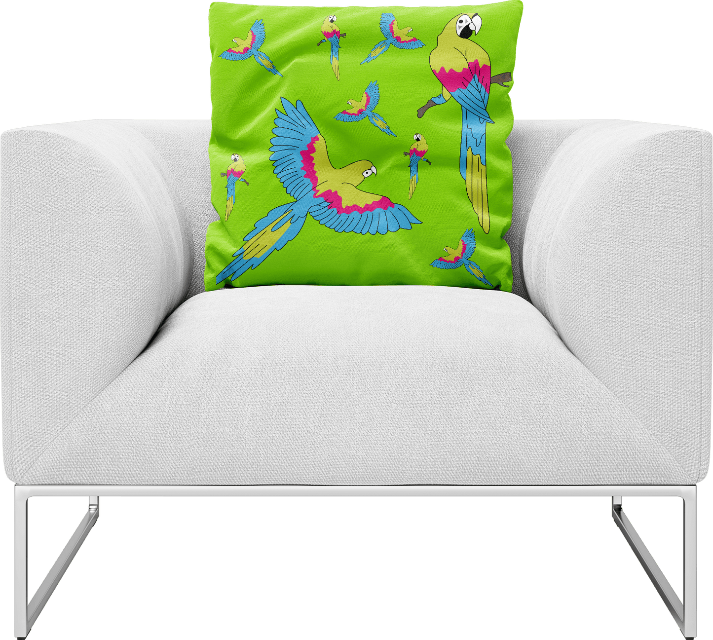 Majestic Macaw Pillows Cushions - fungear.com.au