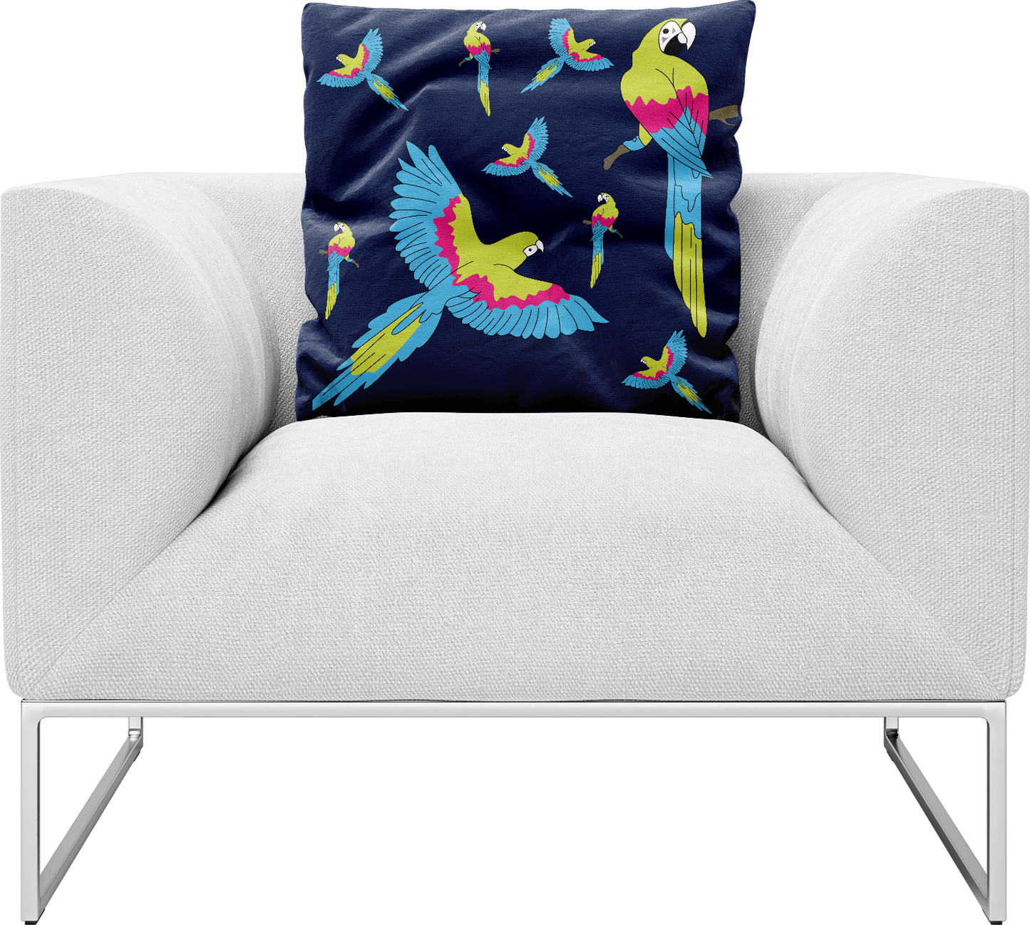 Majestic Macaw Pillows Cushions - fungear.com.au