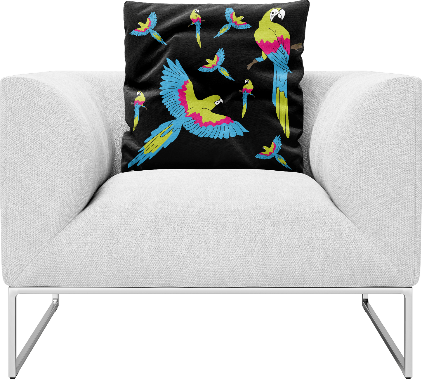 Majestic Macaw Pillows Cushions - fungear.com.au
