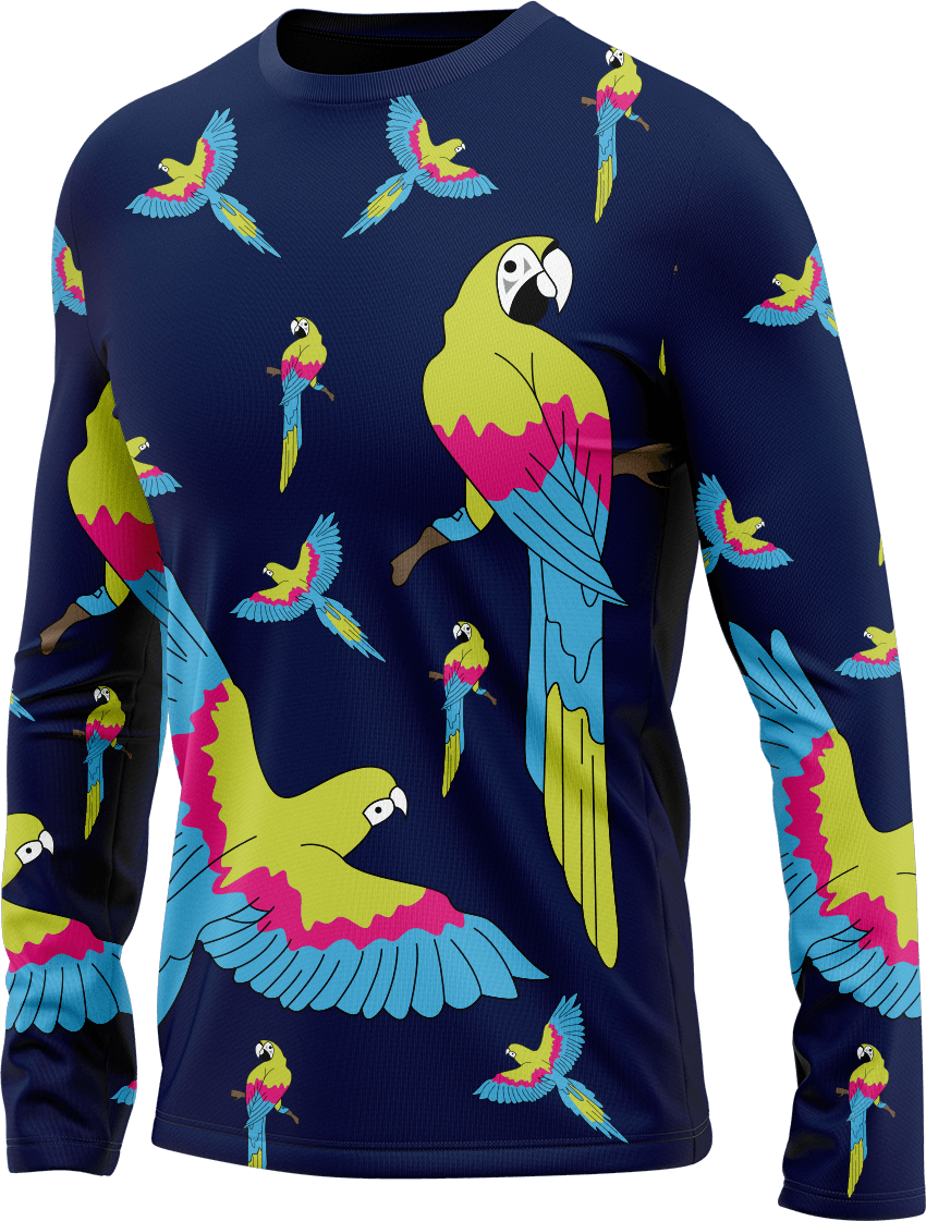 Majestic Macaw Rash T-Shirt Long Sleeve - fungear.com.au