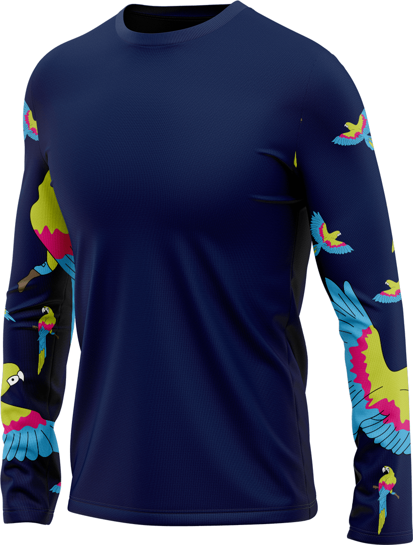 Majestic Macaw Rash T-Shirt Long Sleeve - fungear.com.au