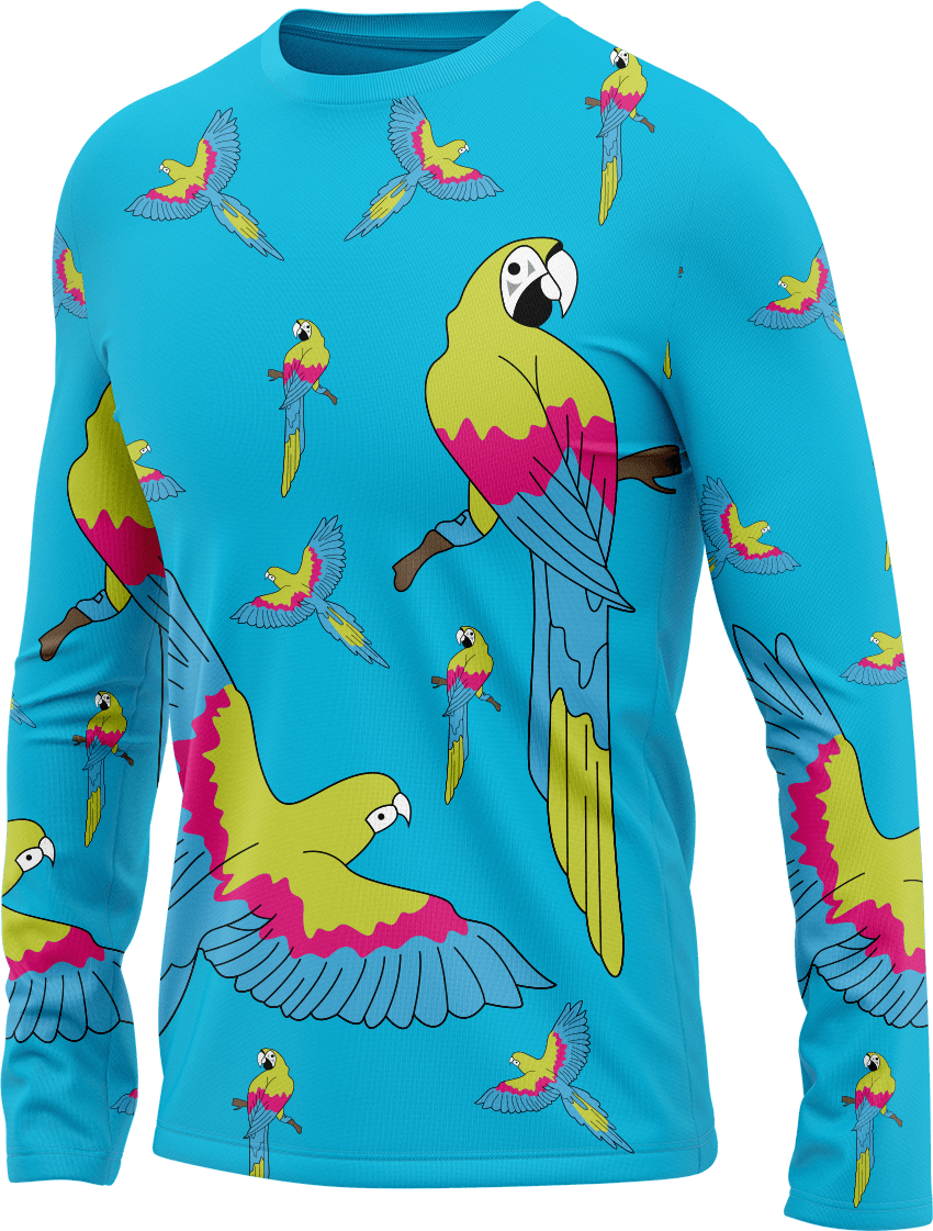 Majestic Macaw Rash T-Shirt Long Sleeve - fungear.com.au