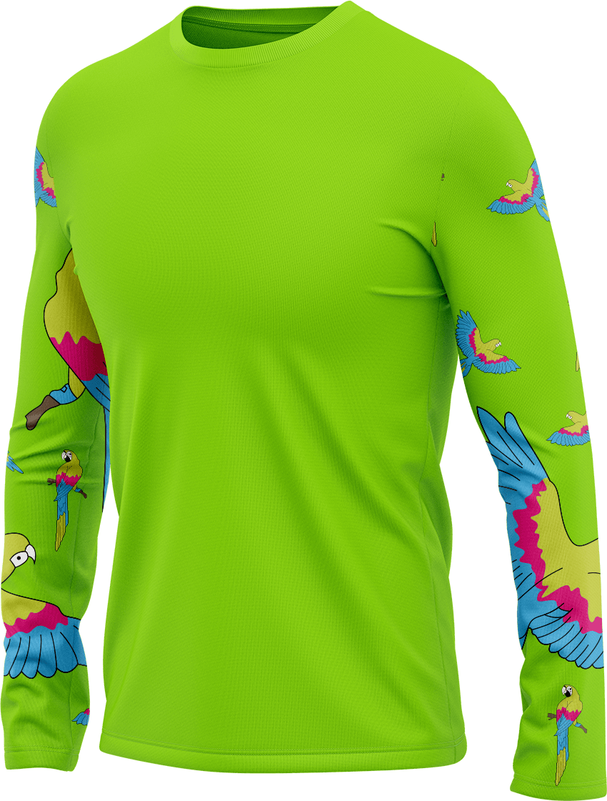 Majestic Macaw Rash T-Shirt Long Sleeve - fungear.com.au