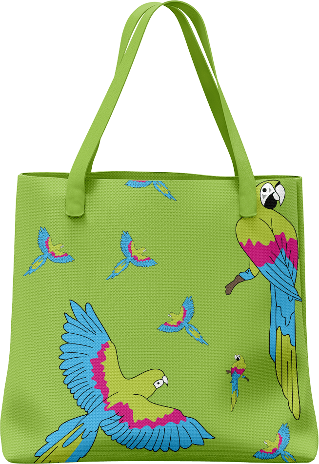 Majestic Macaw Tote Bag - fungear.com.au