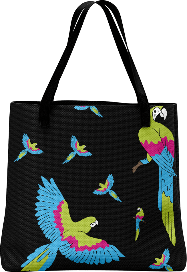 Majestic Macaw Tote Bag - fungear.com.au