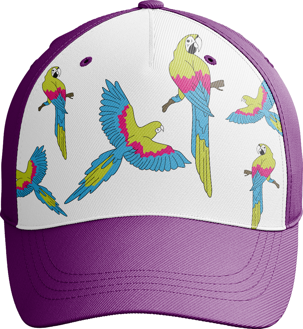 Majestic Macaw Trucker Cap - fungear.com.au