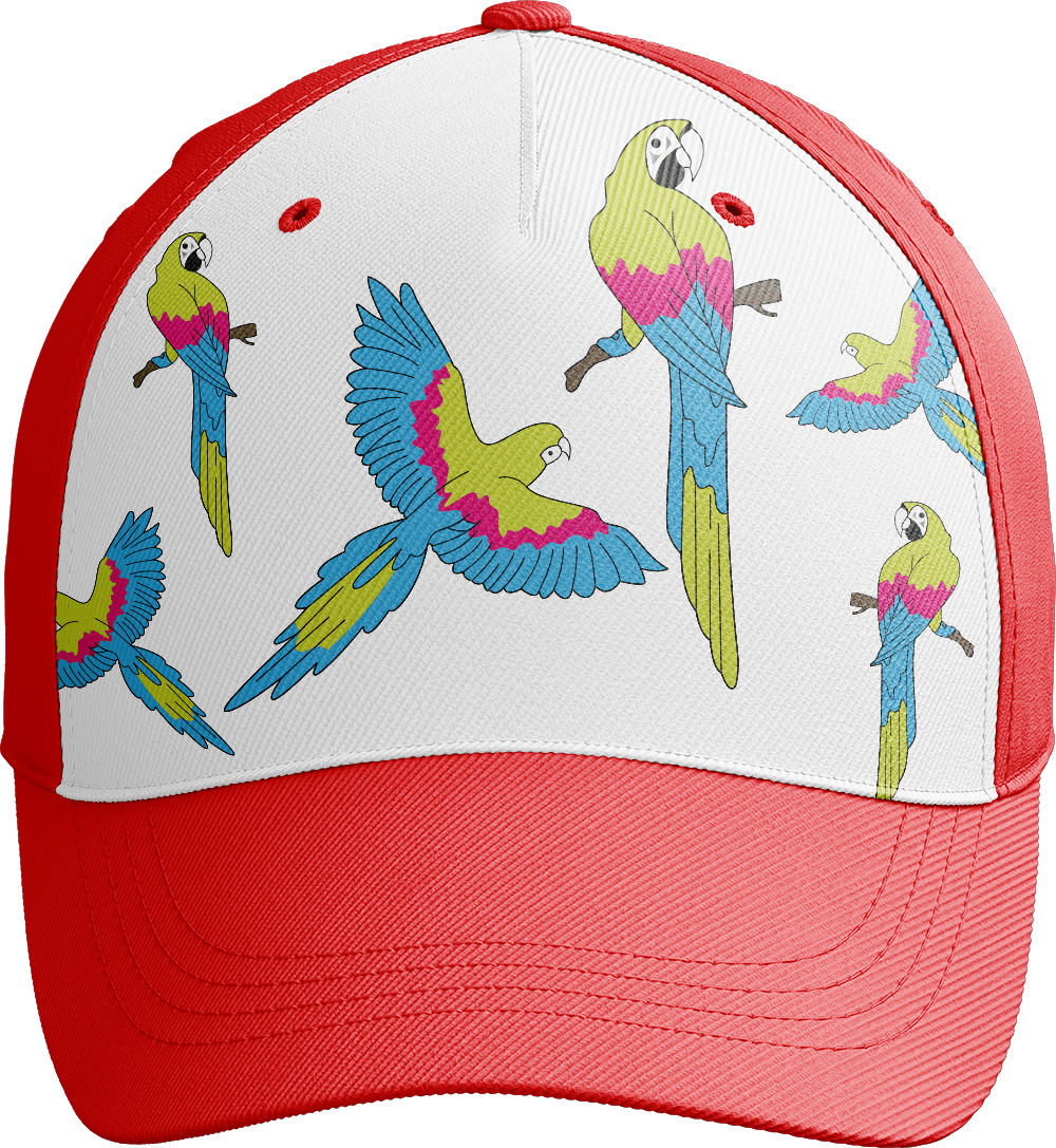 Majestic Macaw Trucker Cap - fungear.com.au