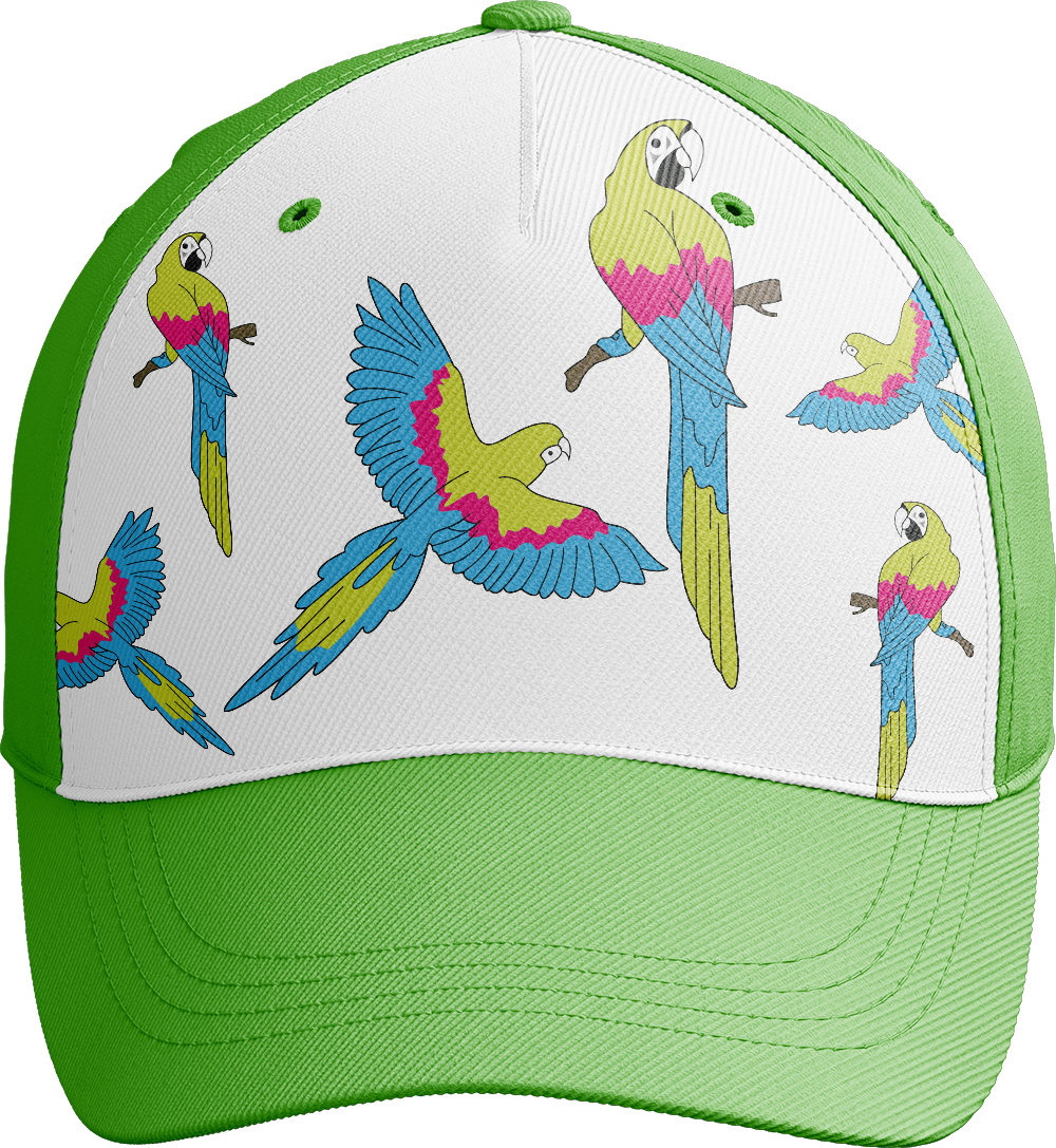 Majestic Macaw Trucker Cap - fungear.com.au