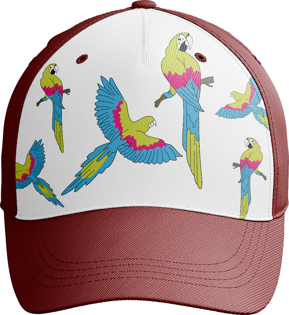 Majestic Macaw Trucker Cap - fungear.com.au