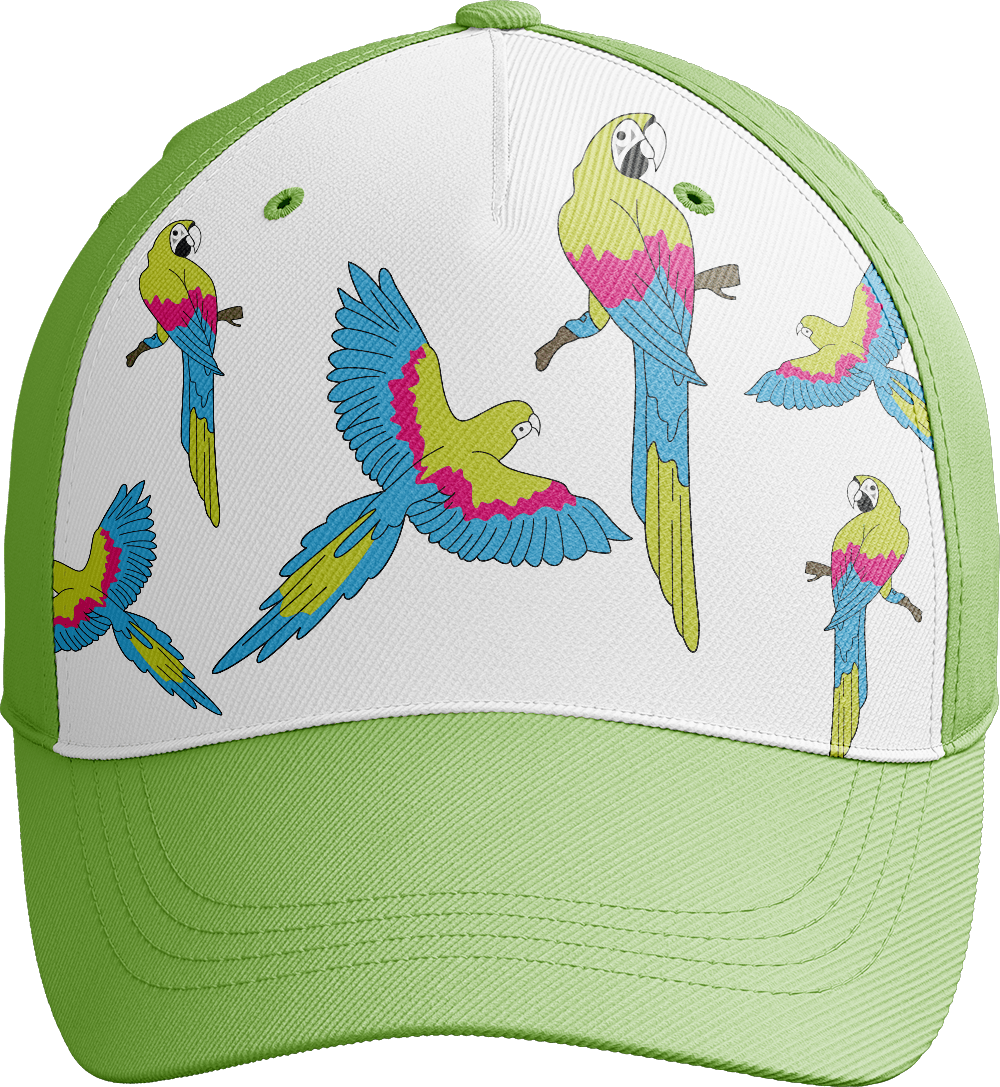 Majestic Macaw Trucker Cap - fungear.com.au