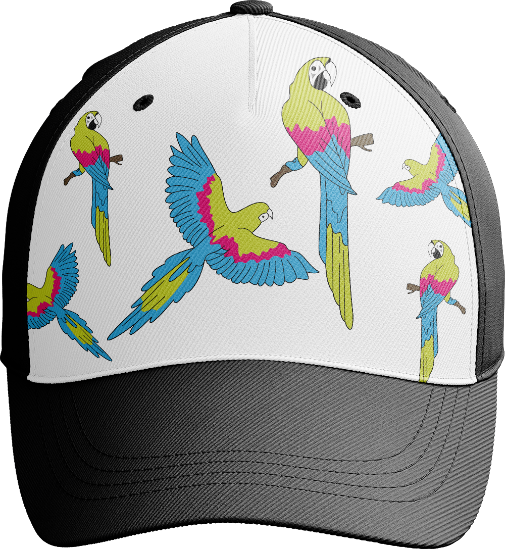 Majestic Macaw Trucker Cap - fungear.com.au