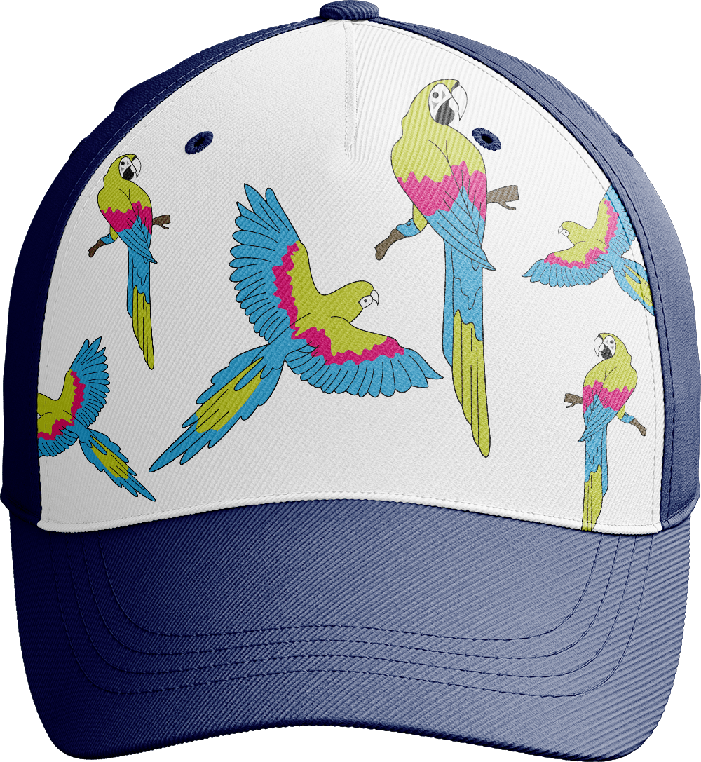 Majestic Macaw Trucker Cap - fungear.com.au