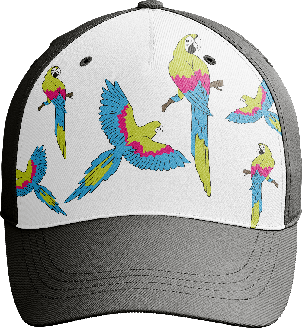 Majestic Macaw Trucker Cap - fungear.com.au