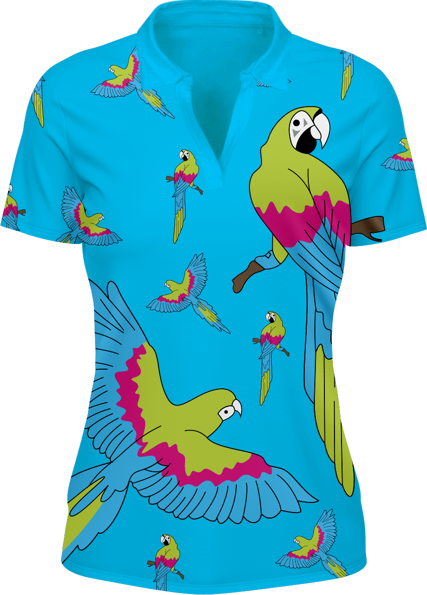 Majestic Macaw Women's Polo - fungear.com.au