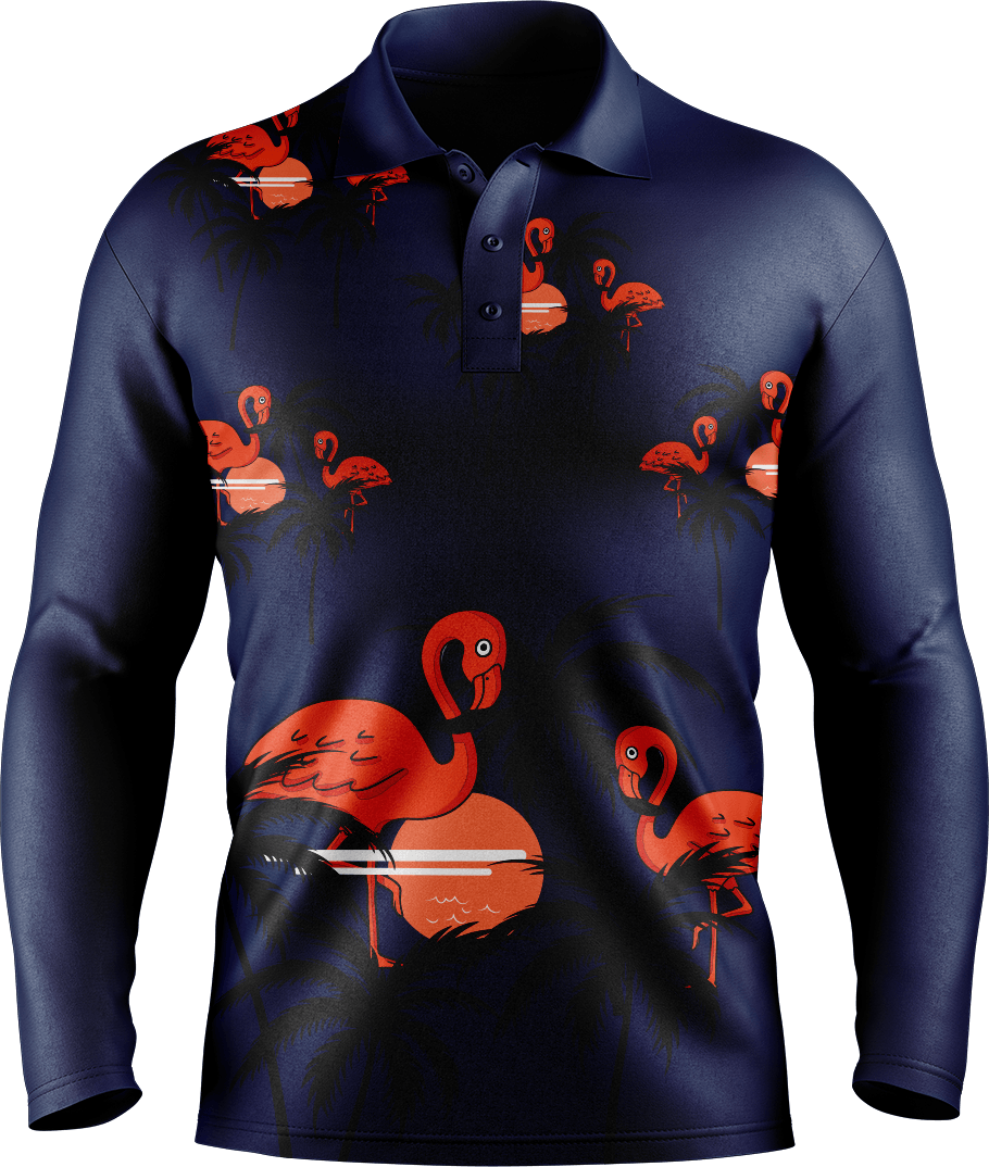 Miami Vice Men's Polo. Long or Short Sleeve - fungear.com.au