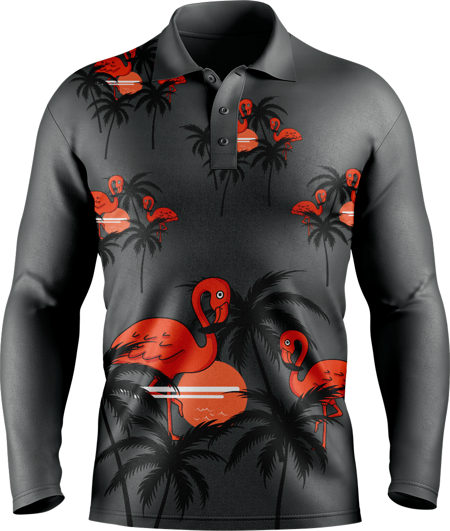 Miami Vice Men's Polo. Long or Short Sleeve - fungear.com.au