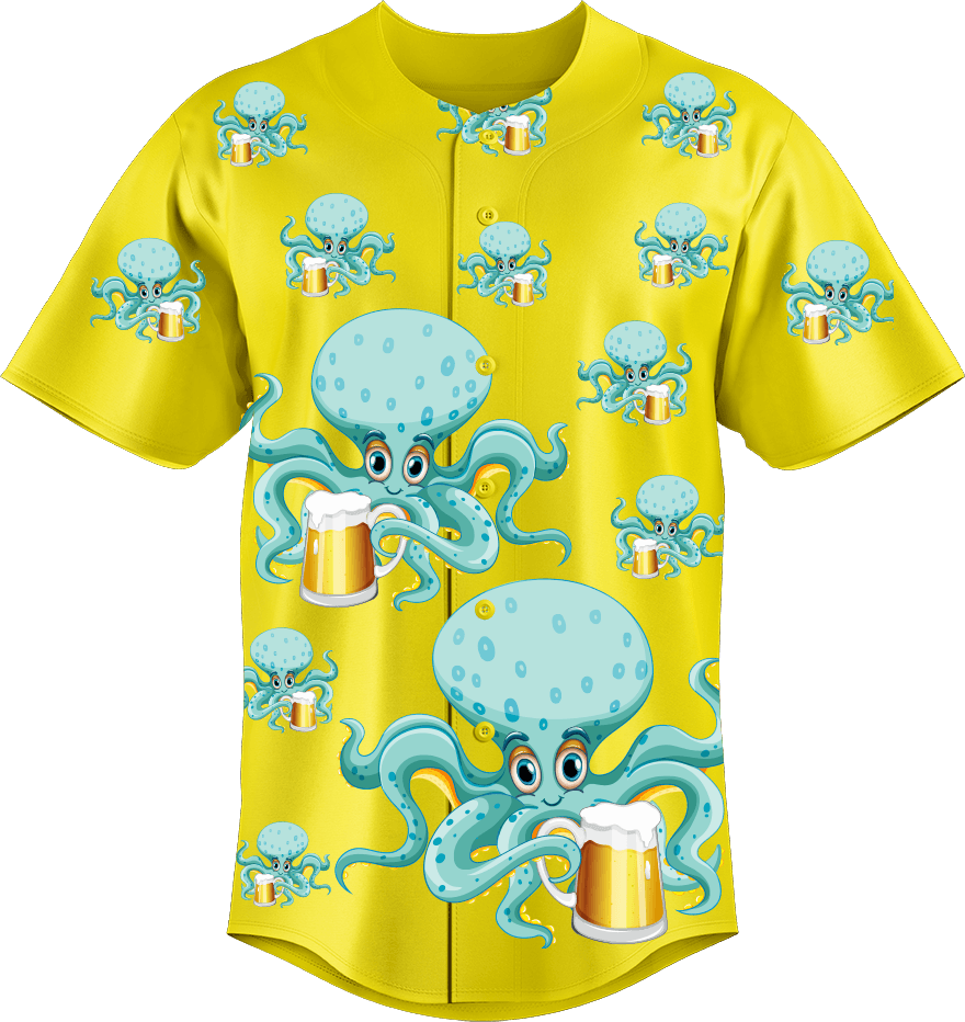 Octopus Baseball Jerseys - fungear.com.au