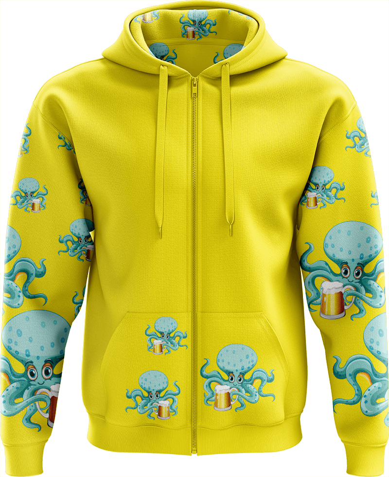Octopus Full Zip Hoodies Jacket - fungear.com.au