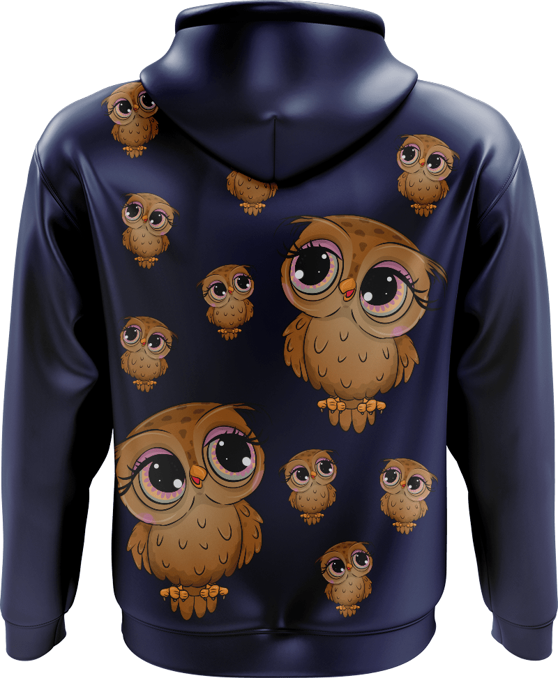 Owl Full Zip Hoodies Jacket - fungear.com.au