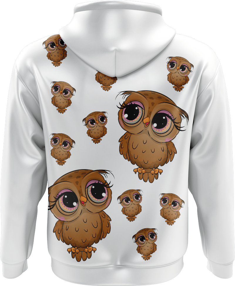 Owl Full Zip Hoodies Jacket - fungear.com.au